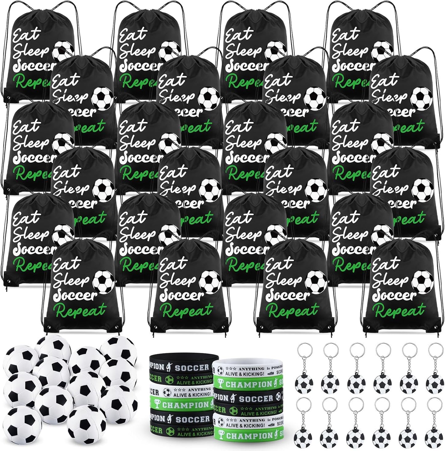 96 Pcs Soccer Party Favors for Sports Birthday Celebrations