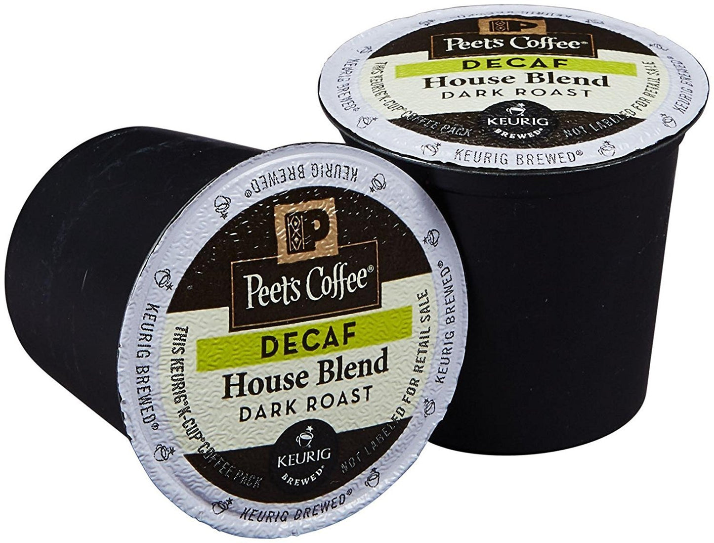 Peet's Coffee Decaf House Blend K-Cup Coffee for Keurig Brewers