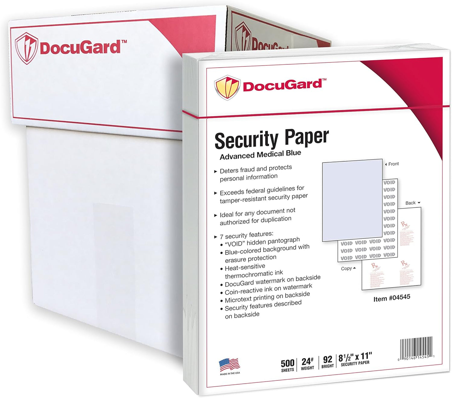 DocuGard Advanced Blue Security Paper for Fraud Prevention