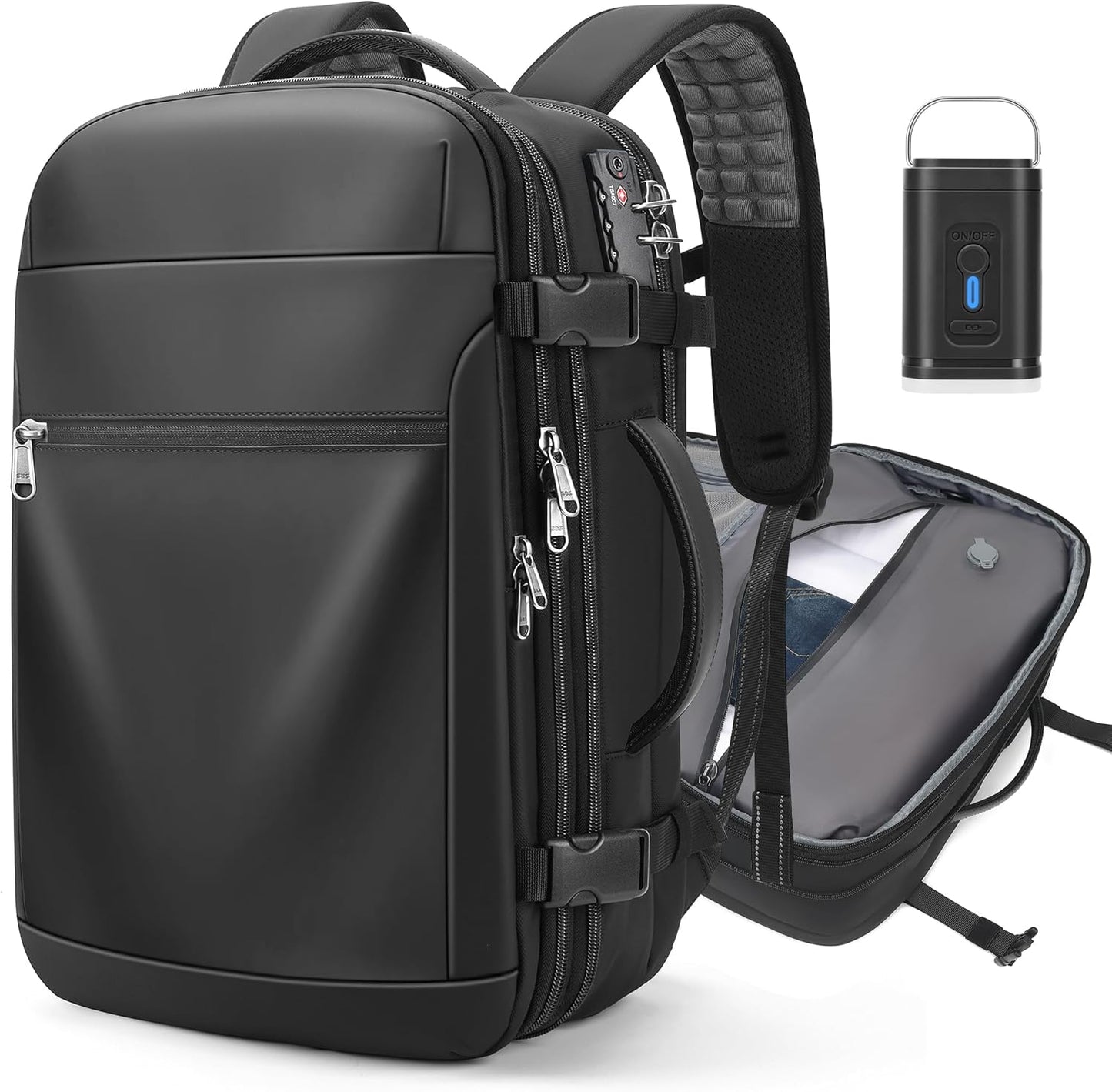 Vacuum Backpack Travel with 60L Expandable Design for Easy Packing