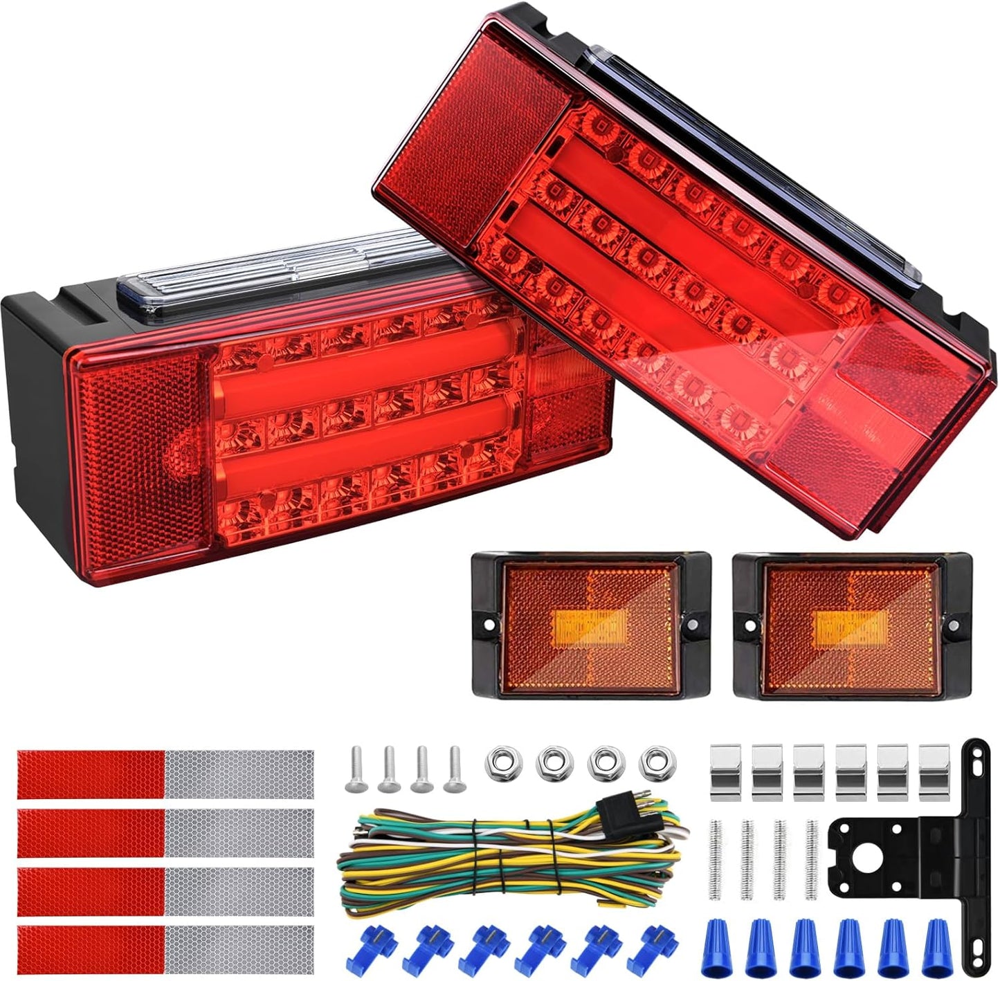 Kohree Submersible LED Trailer Lights Kit for Utility Vehicles