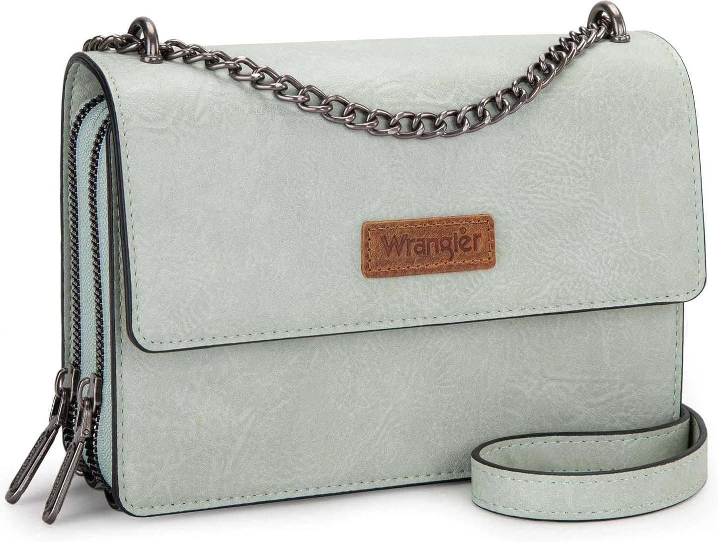 Wrangler Flap Crossbody Purse for Women - Vintage Style Wallet