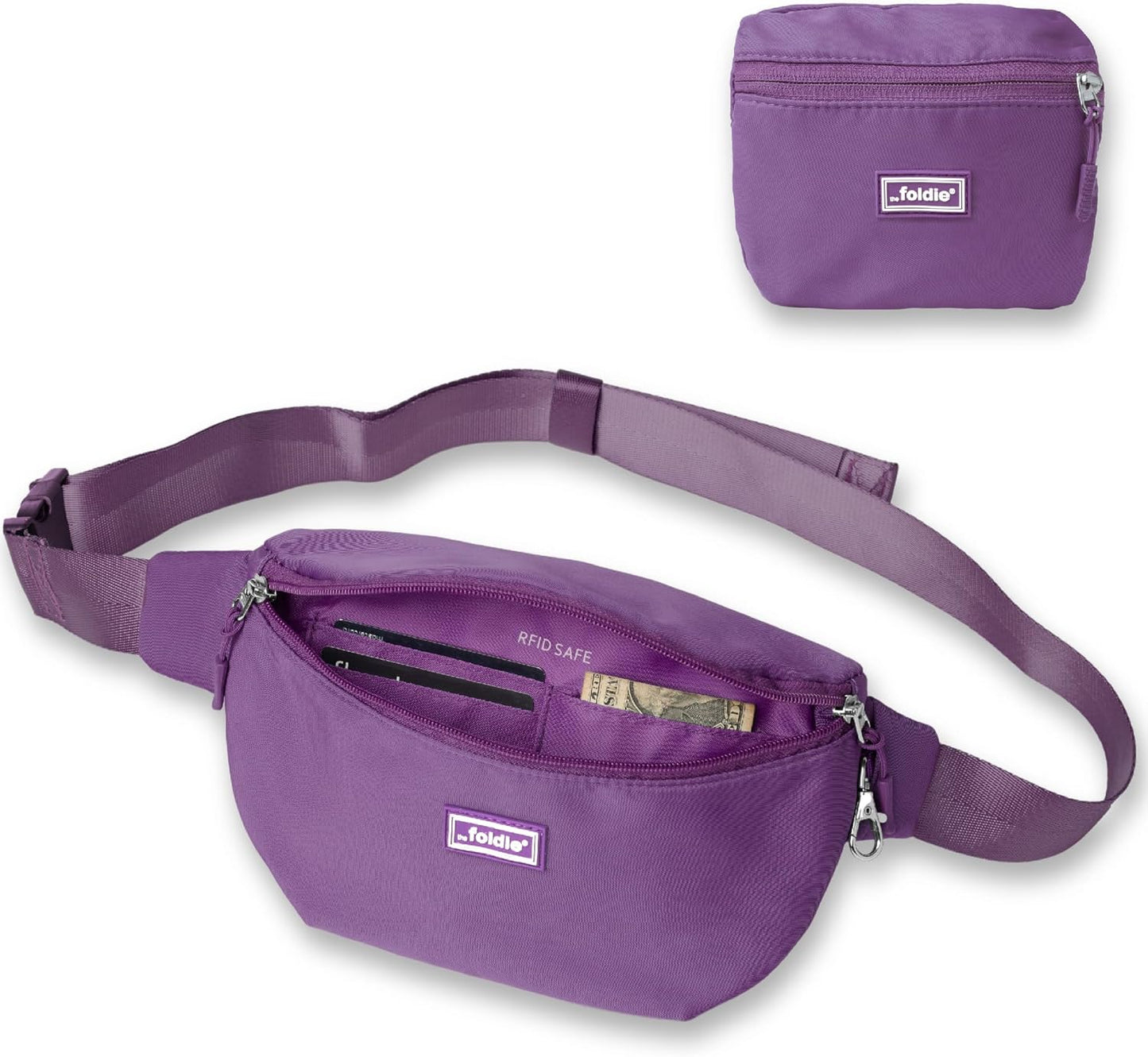 Foldie Foldable Crossbody Bag - Anti-Theft RFID-Safe Fanny Pack