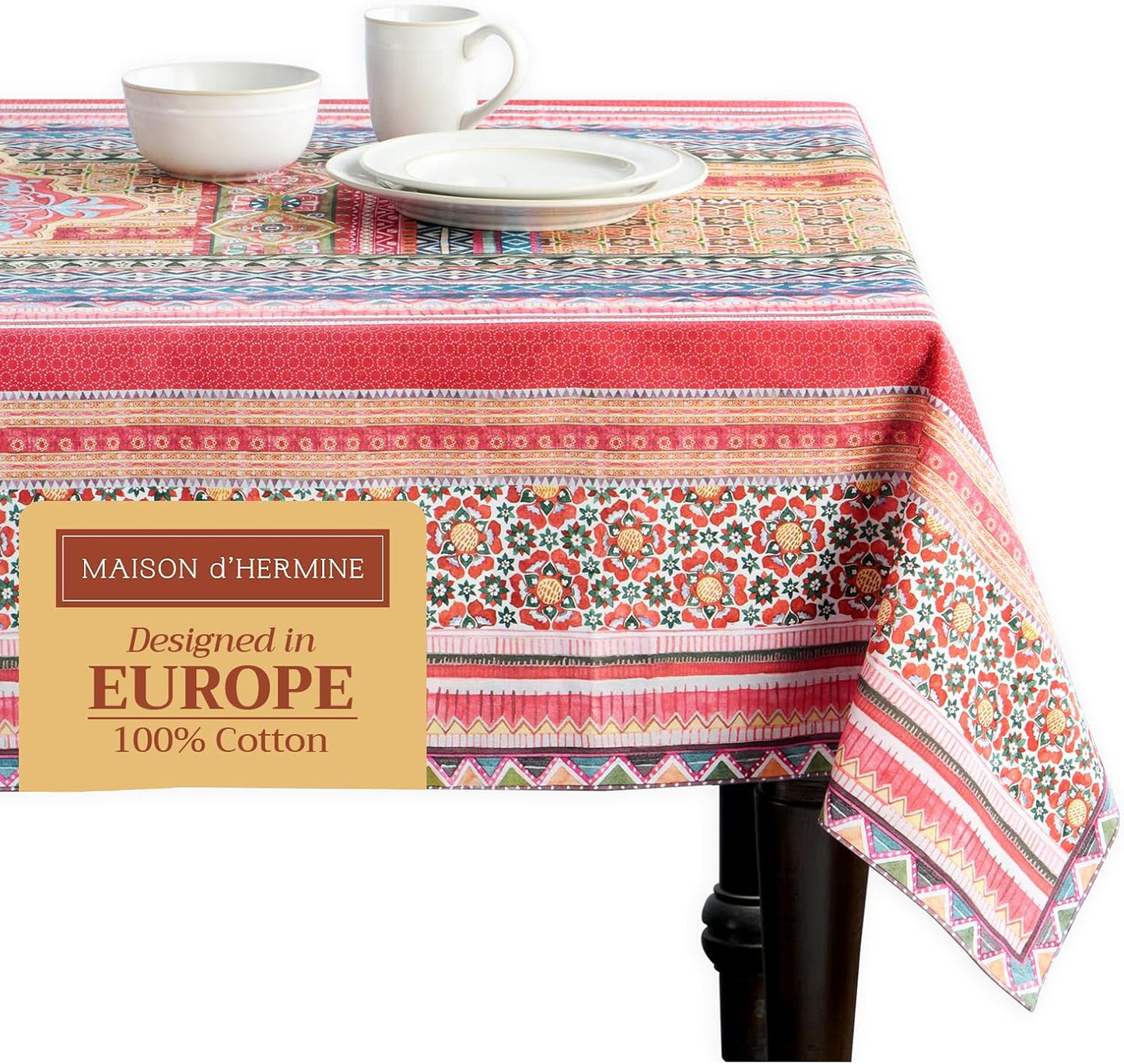 Maison d' Hermine Ispahan Table Cloth for Fall and Holidays