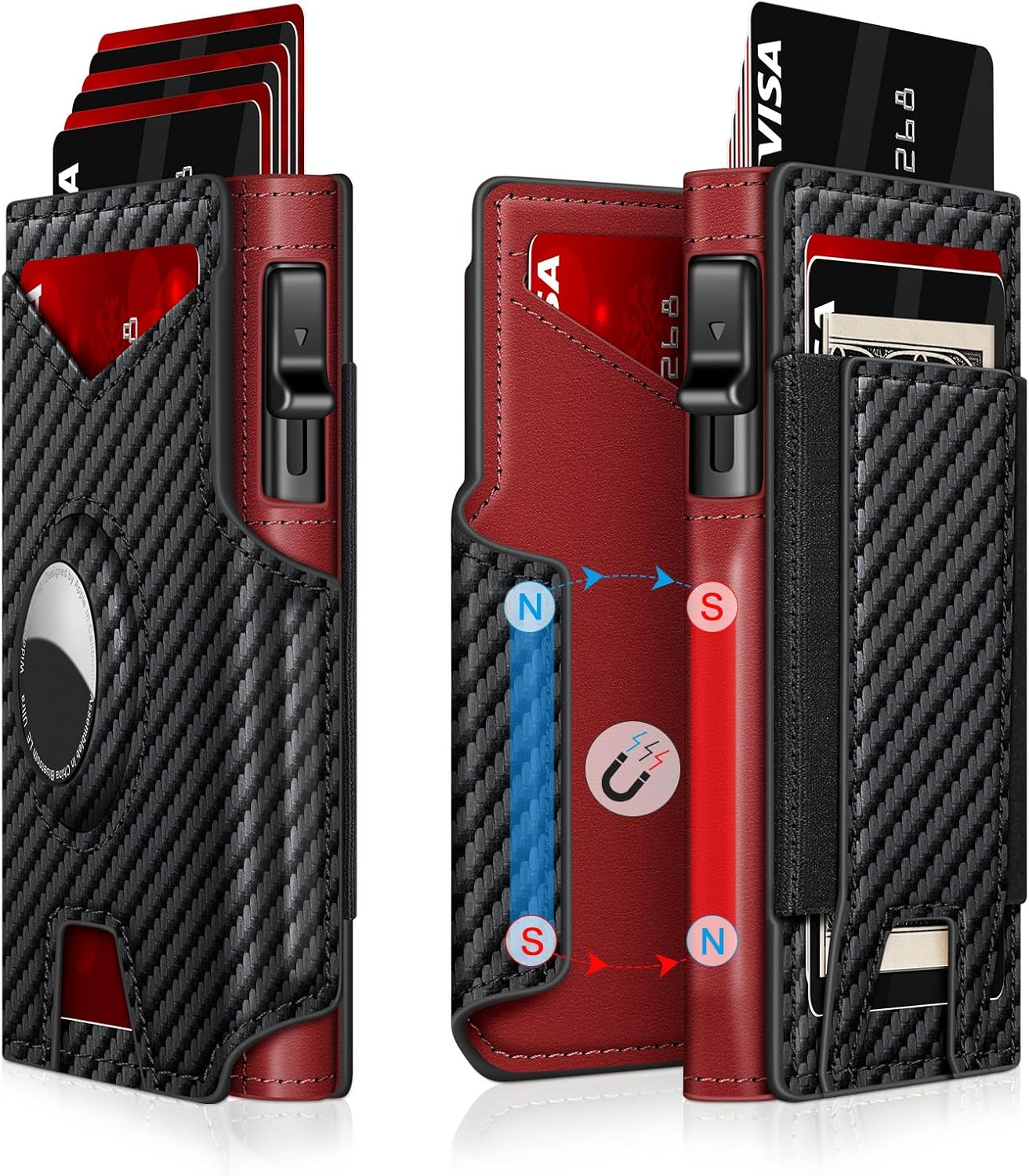Airtag Wallet for Men: Slim RFID Blocking Card Holder Design