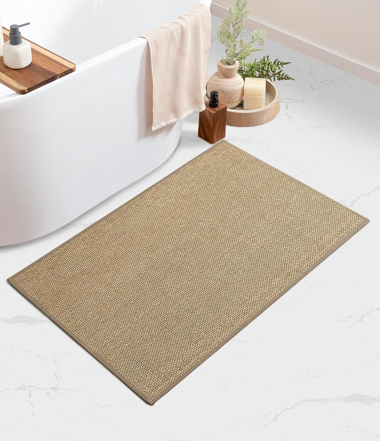 YIHOUSE Bathroom Rugs Mat - Non Slip Quick Dry Absorbent 25x36