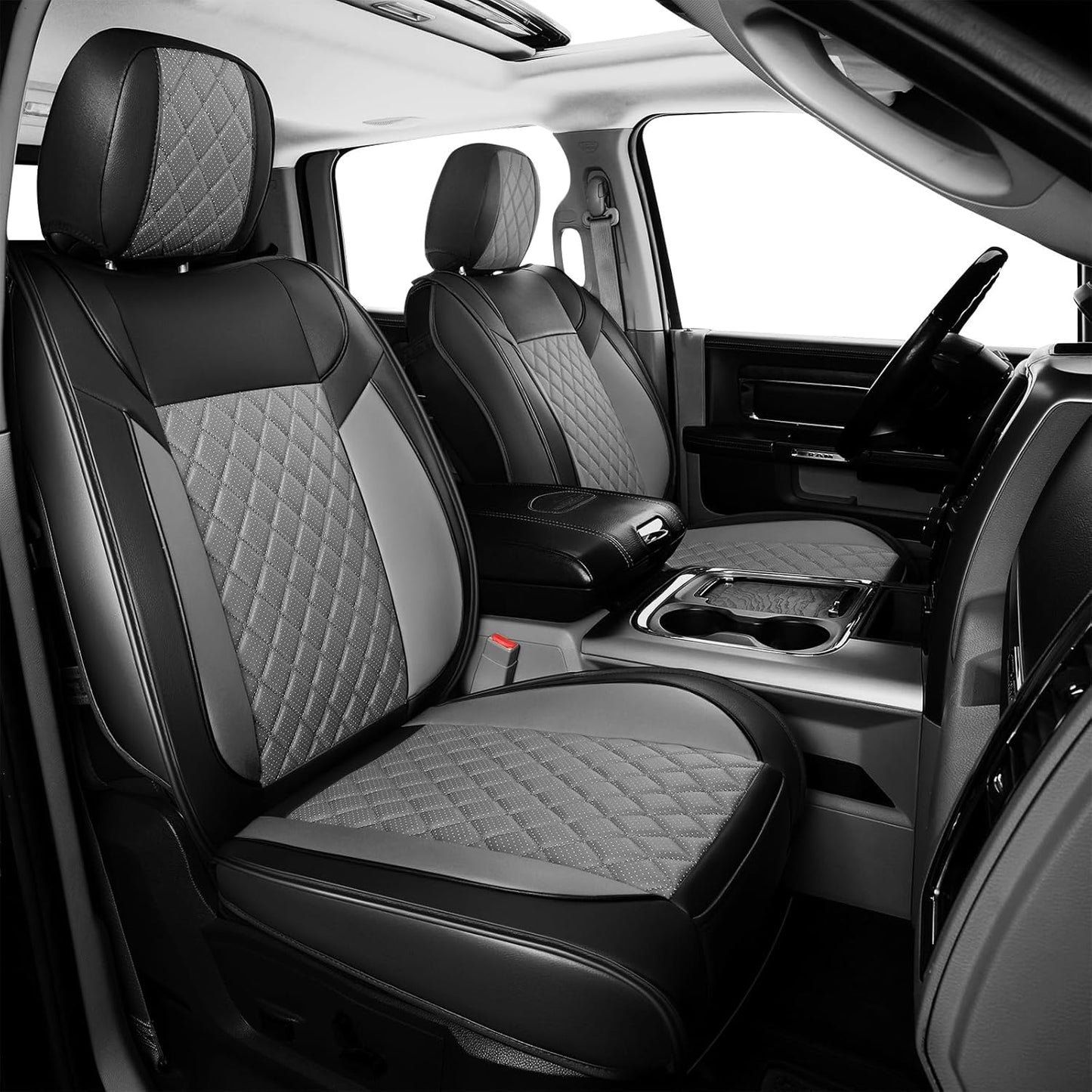 FREESOO Car Seat Covers Full Set for Dodge Ram 2009-2025