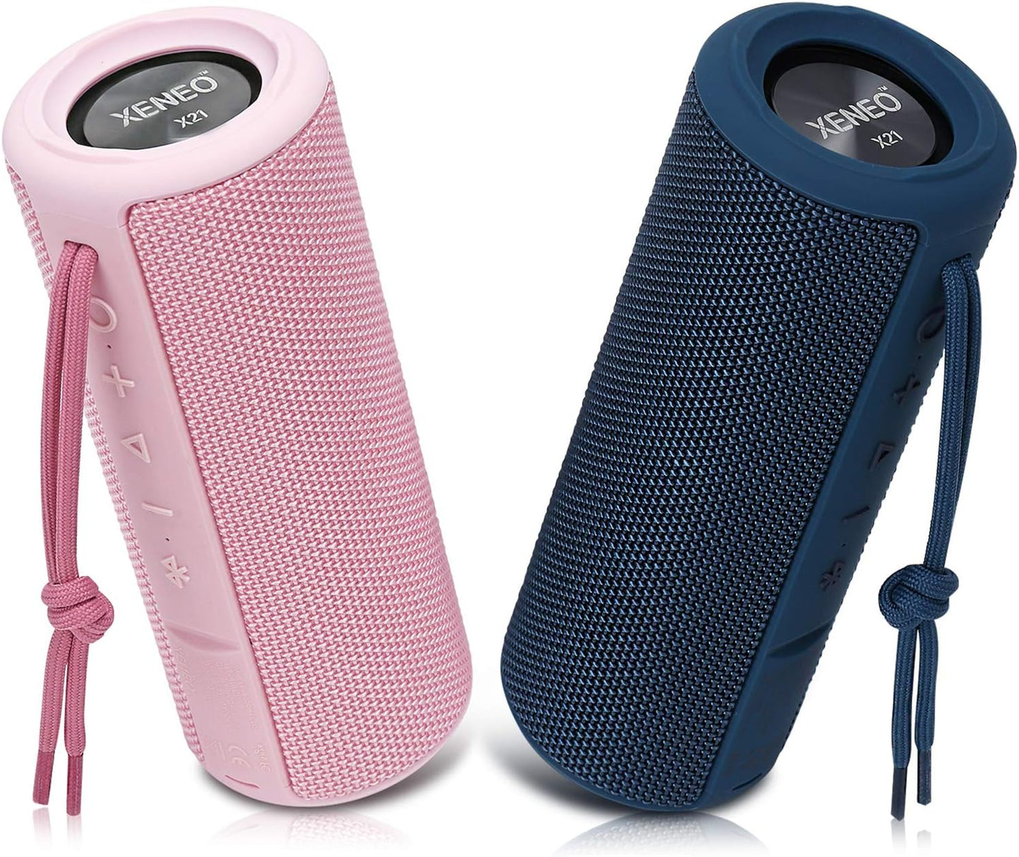 XENEO X21 Dual Portable Bluetooth Speakers - 30W Stereo Sound, Waterproof, FM Radio