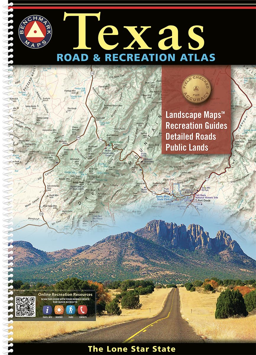 Texas Road and Recreation Atlas - 3rd Edition for 2025