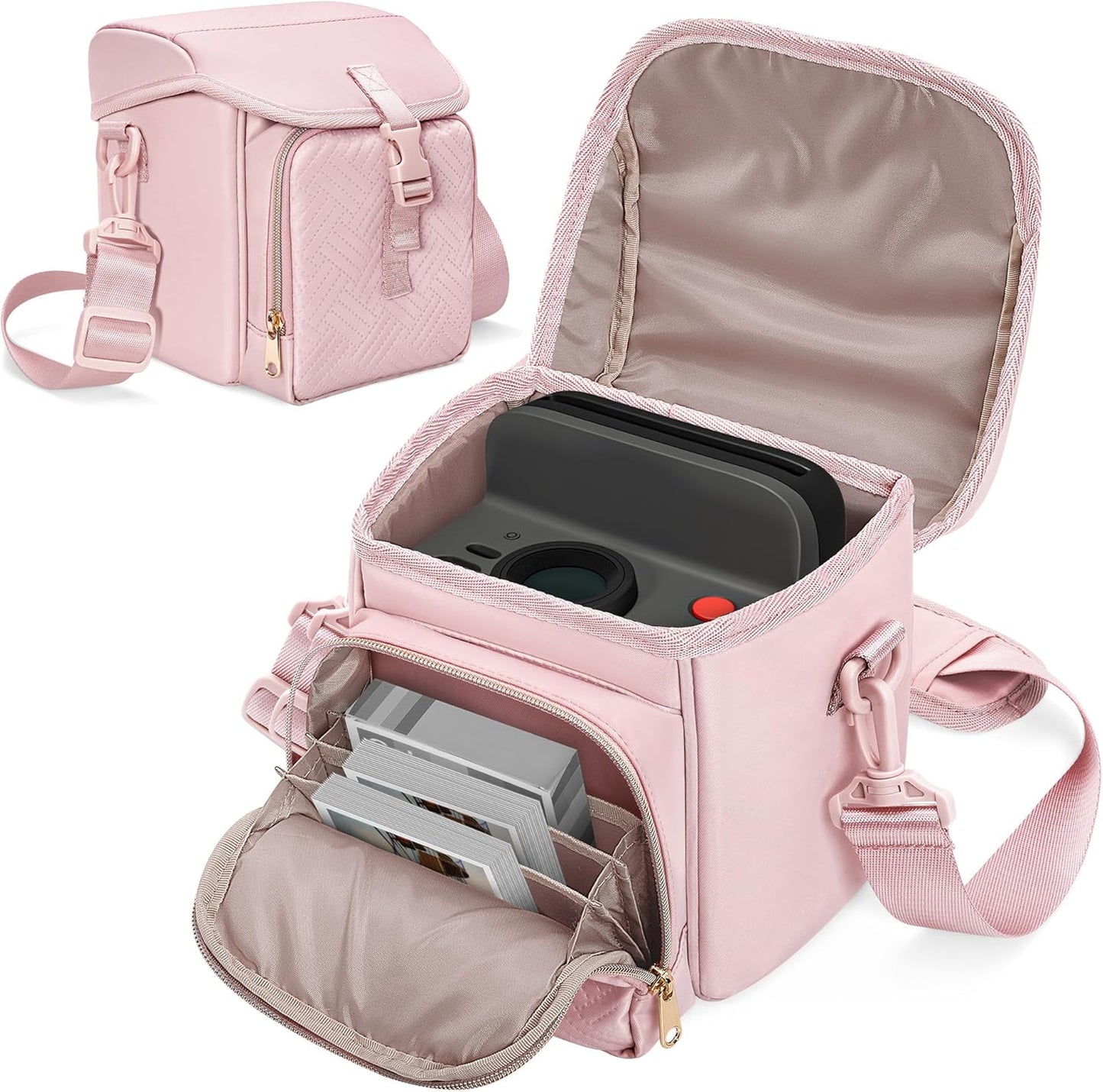 Pink Camera Sling Bag for Polaroid Cameras