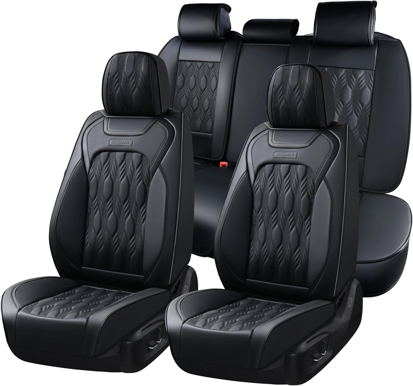 Coverado Car Seat Cover Set - Premium Nappa Leather Luxury