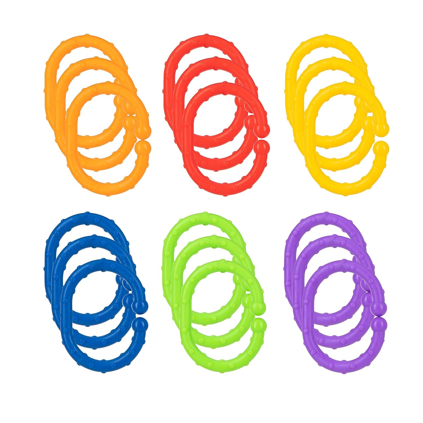 Nuby Linkables - 18 Baby Toy & Stroller Attachments