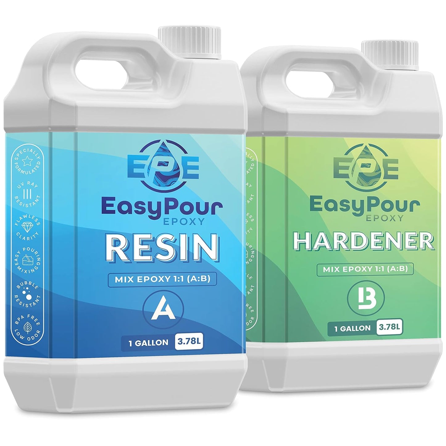 Easy Pour Epoxy Kit 2-Gallon for Flawless Arts and Crafts