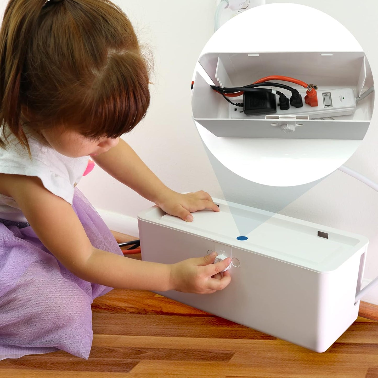 Wappa Baby Power Strip Lock Box - Childproof & Safe