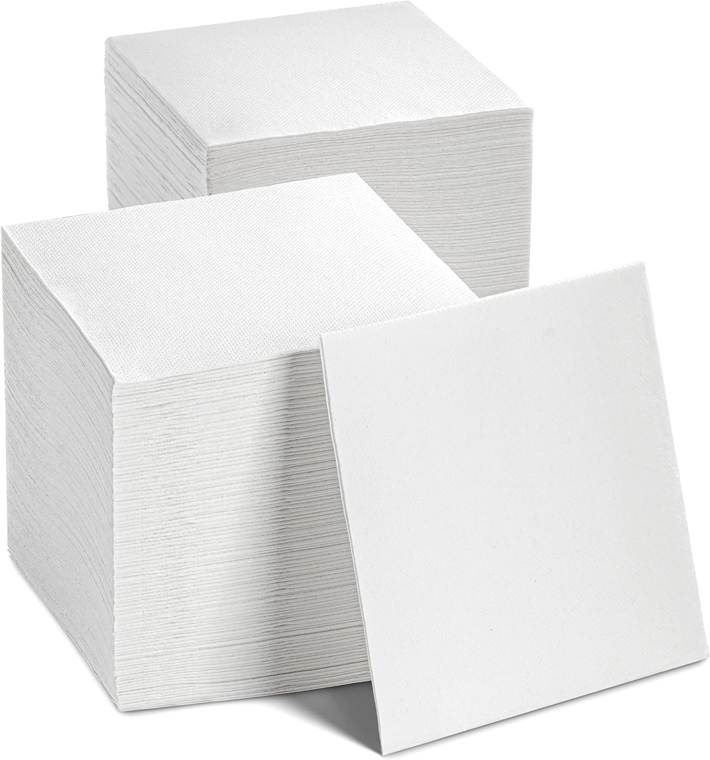 200-Pack Quilted Linen-Feel Beverage Napkins - Elegant & Convenient!