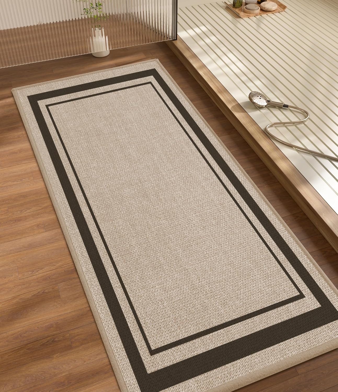 Chakme Ultra Thin Non Slip Bath Rug Runner for Quick Drying