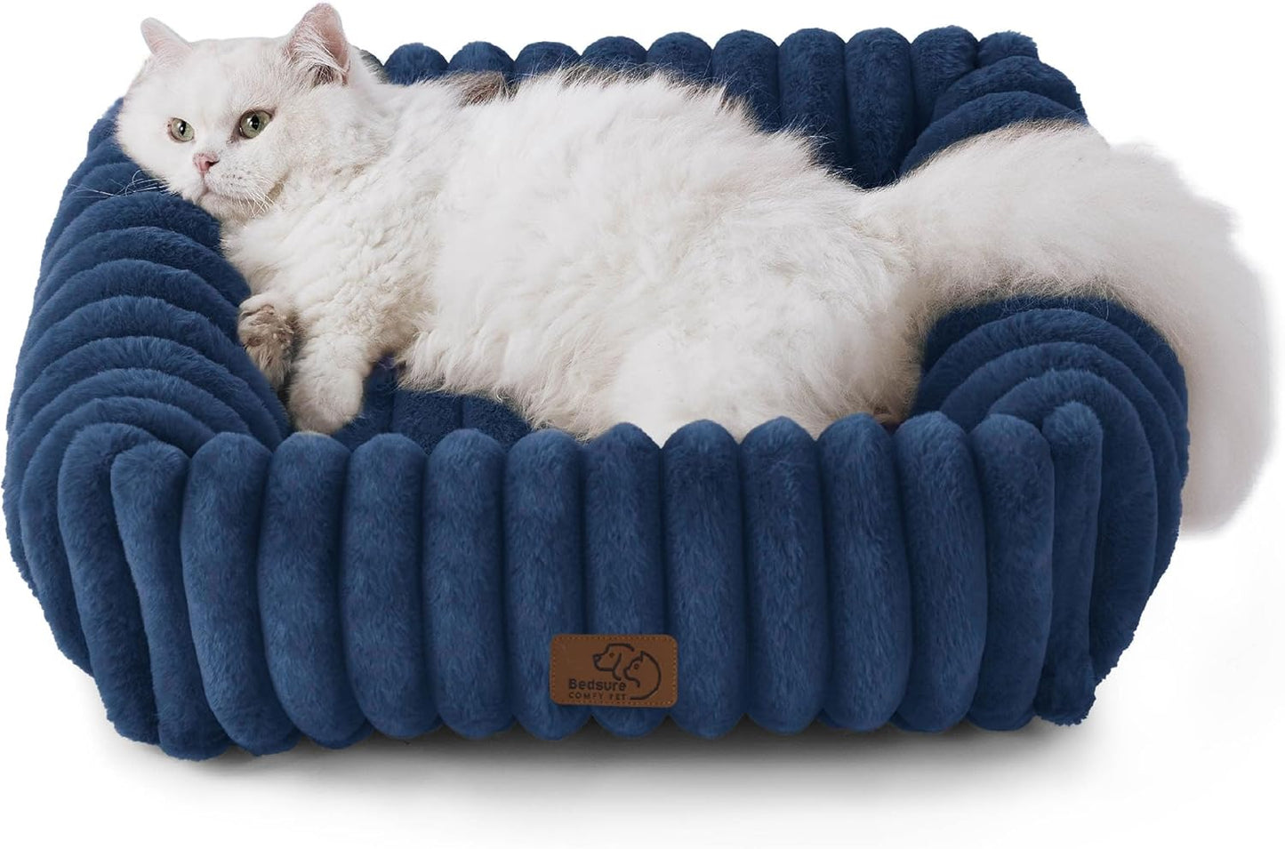 Bedsure Cute Dog Beds for Large Dogs - Washable Furry Comfort