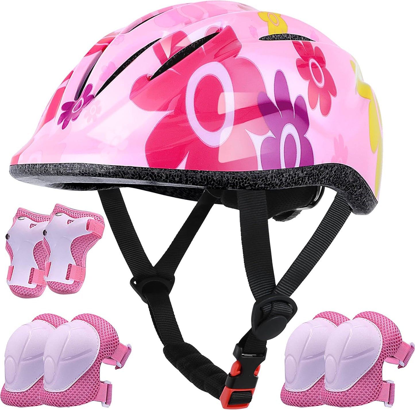 Lamsion Kids Helmet Set - Safety Gear for Ages 3-8, Cycling & Skating
