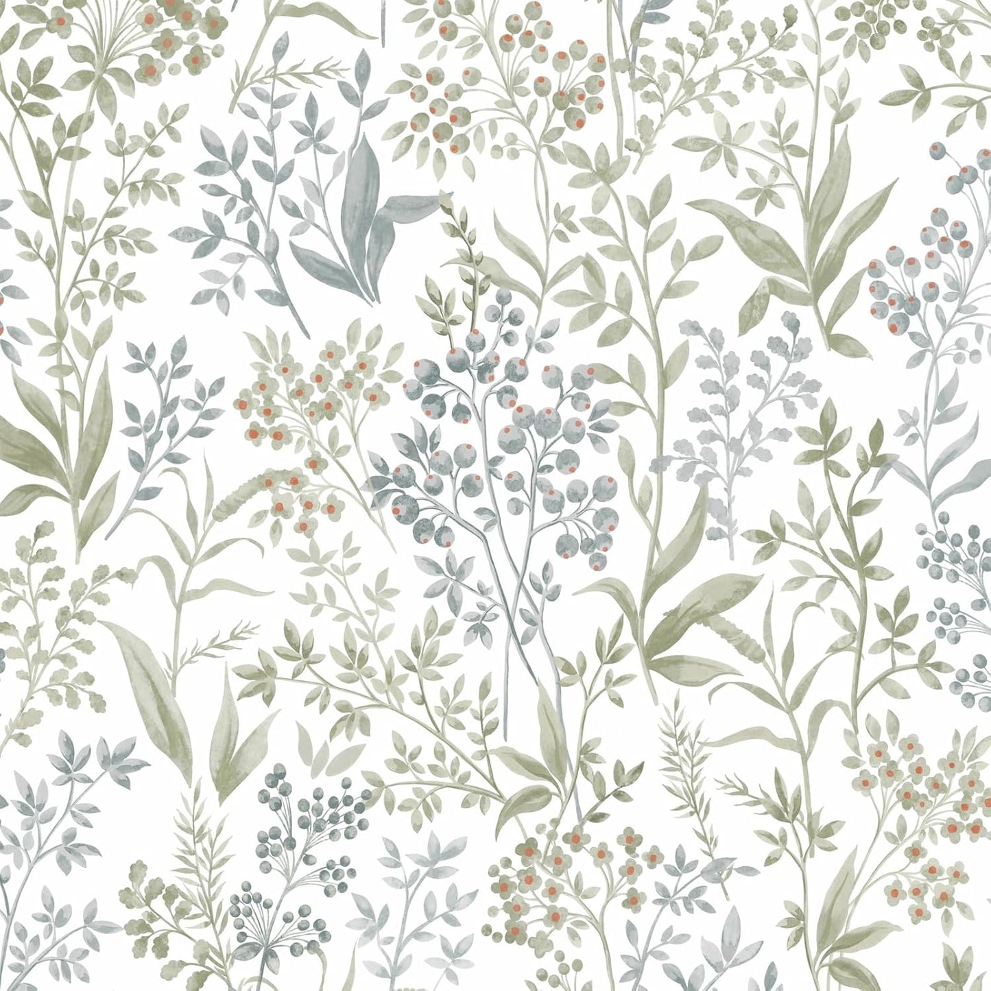 Cohoo Home Green White Peel and Stick Wallpaper for Elegant Decor