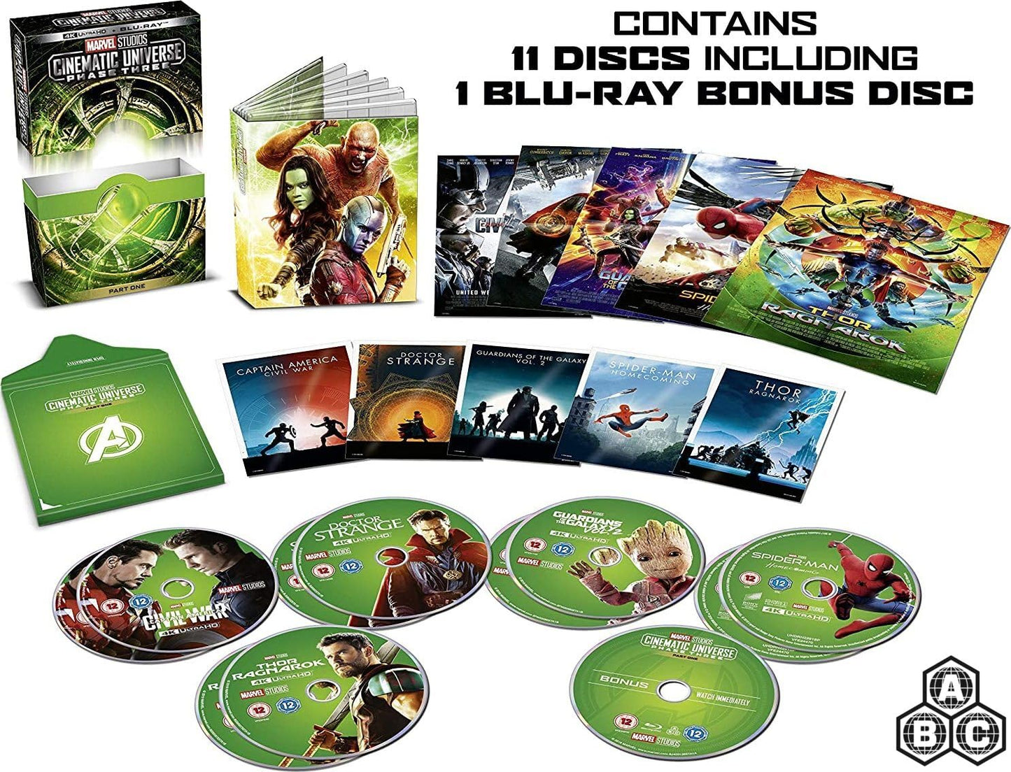 Marvel Studios Cinematic Universe Phase Three 4K UHD Blu-ray Set
