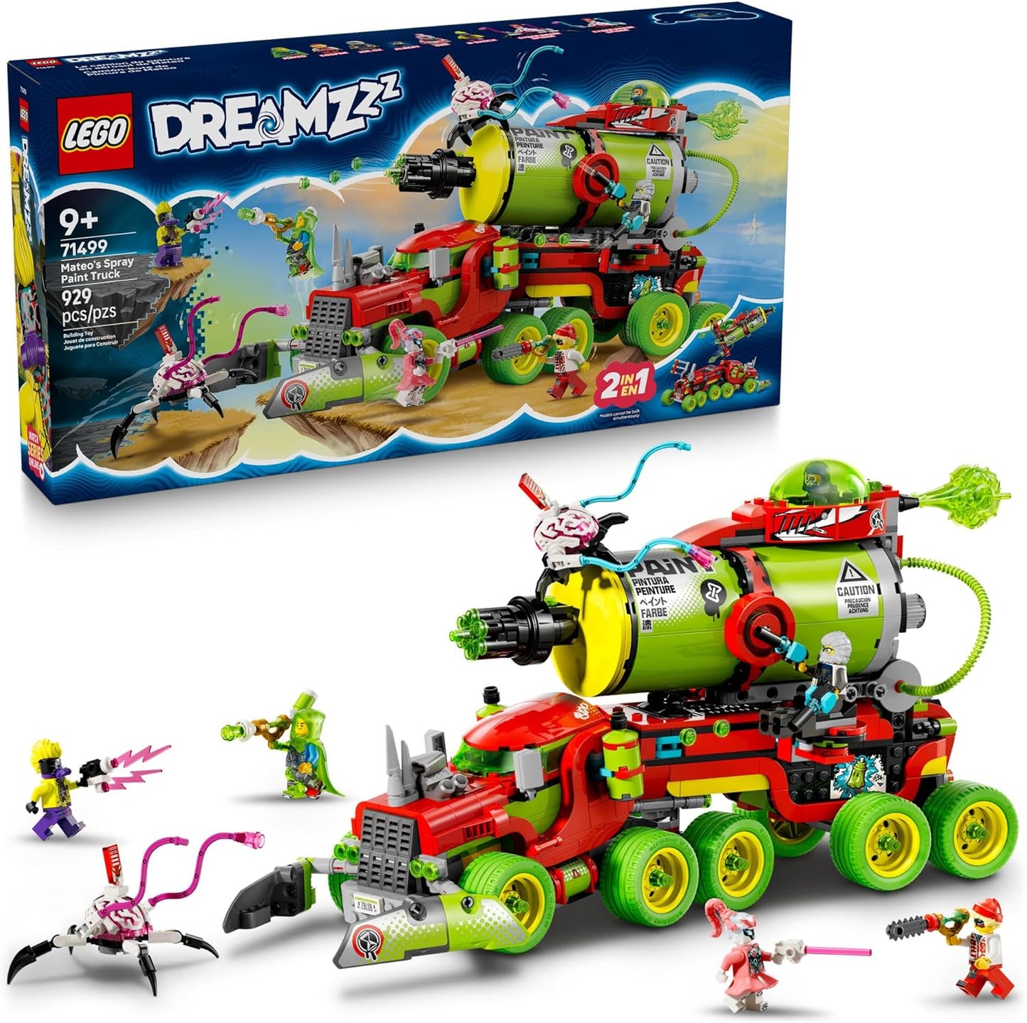 LEGO DREAMZzz Mateo's Spray Paint Truck Building Toy for Kids