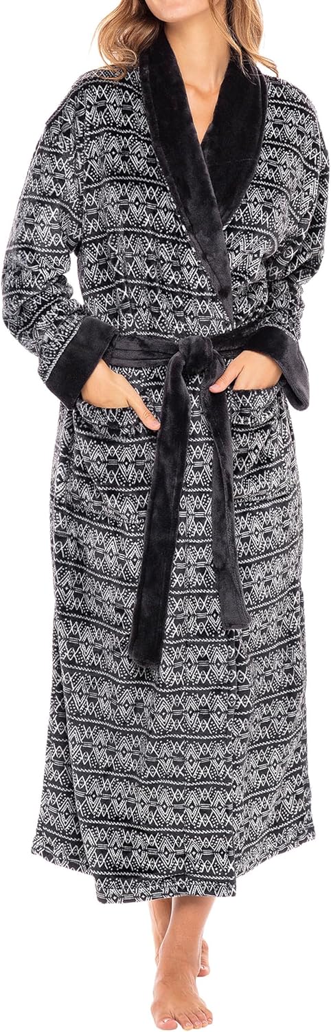 Luxurious Plush Robe for Women - Cozy Winter Bathrobe Gift