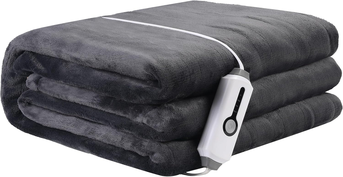 Electric Heated Blanket 72in x 84in for Cozy Warmth and Comfort