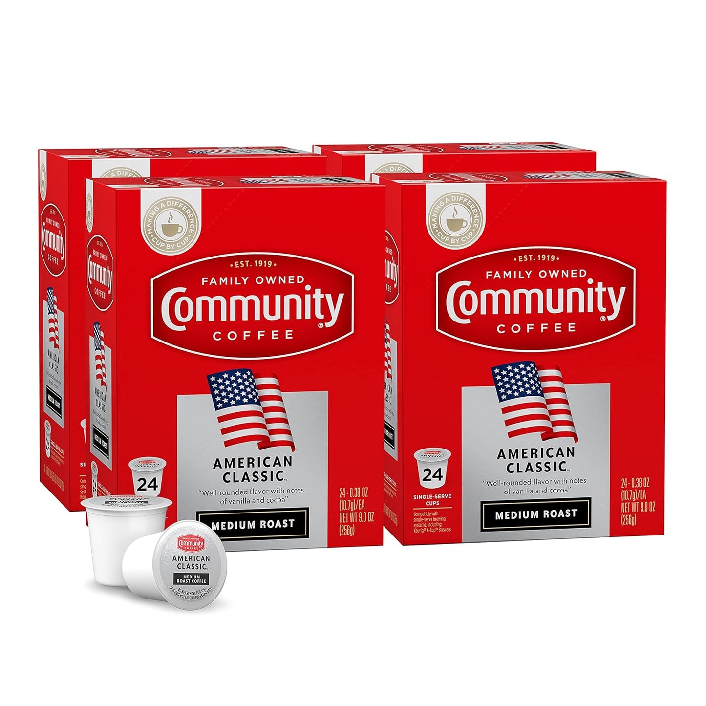 Community Coffee American Classic Pods for Keurig 2.0 Brewing
