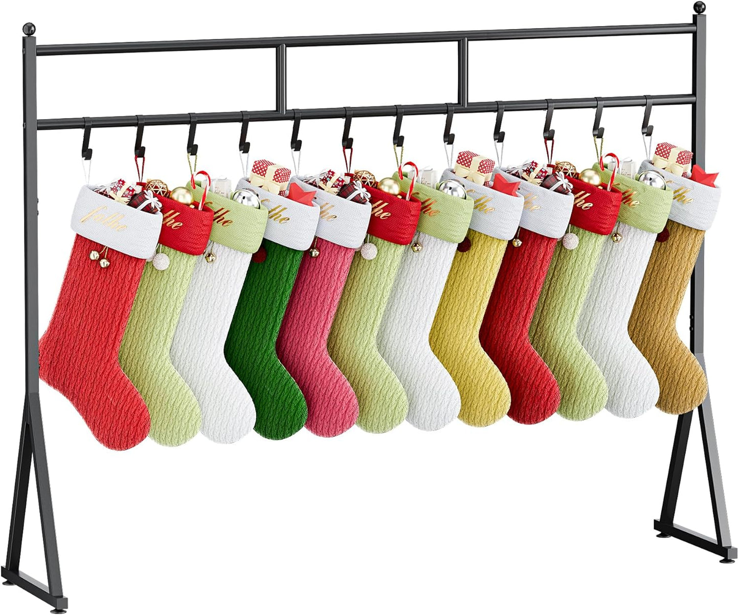 Christmas Stocking Holder Stand for Floor with 12 Hooks