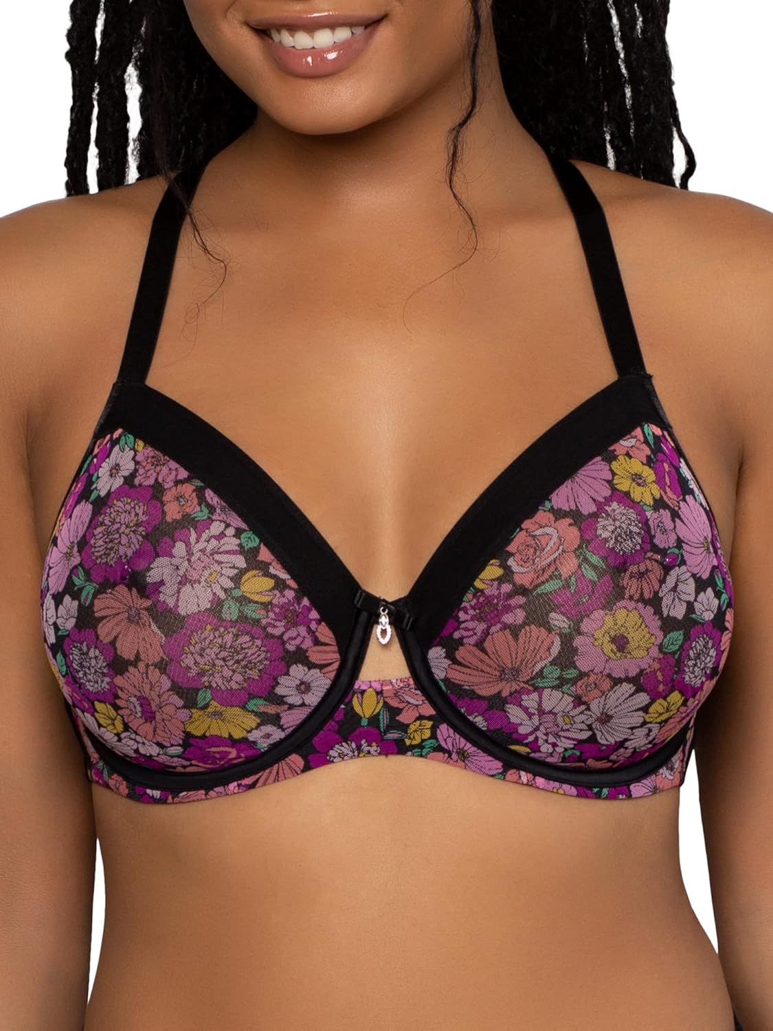 Curvy Couture Women's Sheer Mesh Full Coverage Underwire Bra Review
