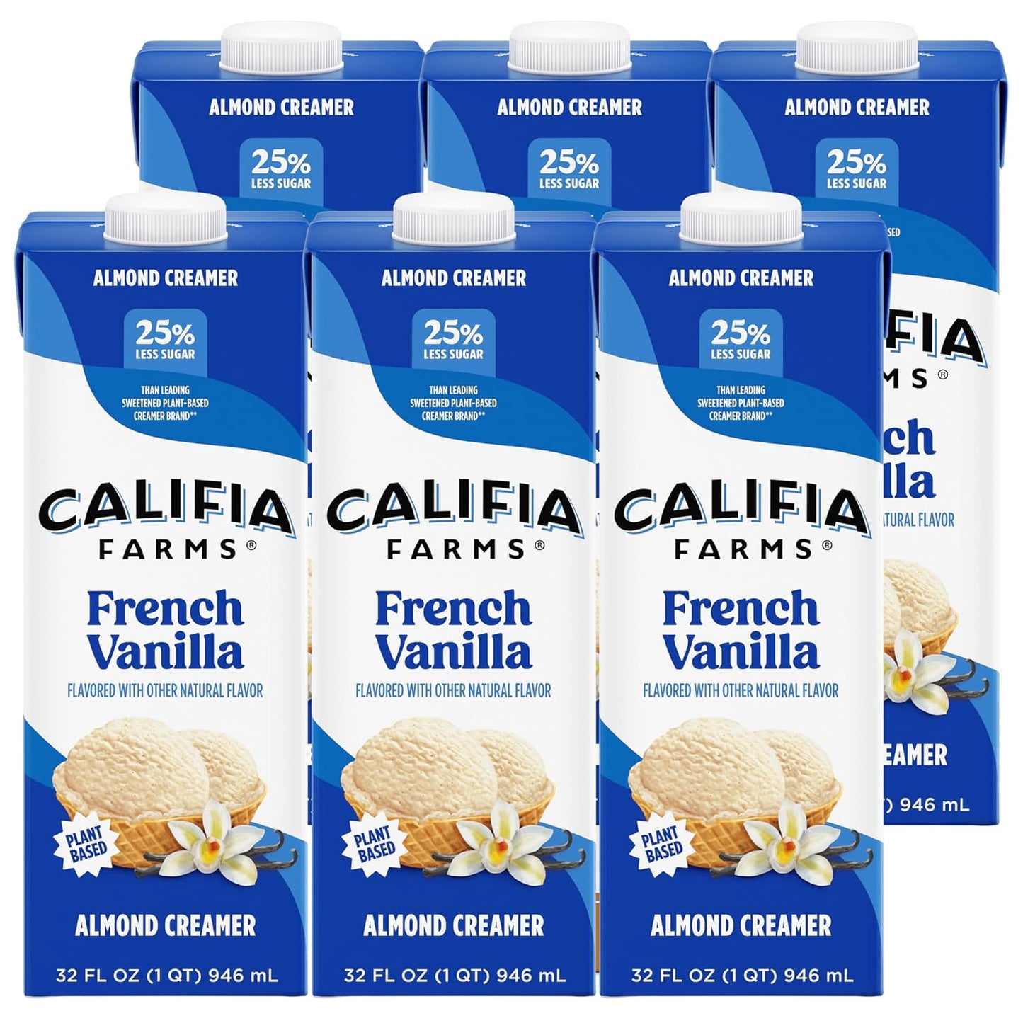 Califia Farms French Vanilla Almond Creamer - Dairy Free & Vegan