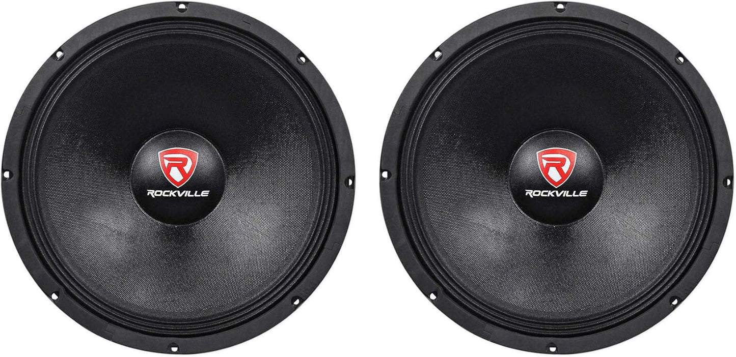 Rockville RVW1500P8 15in Raw DJ Subwoofer for Powerful Bass