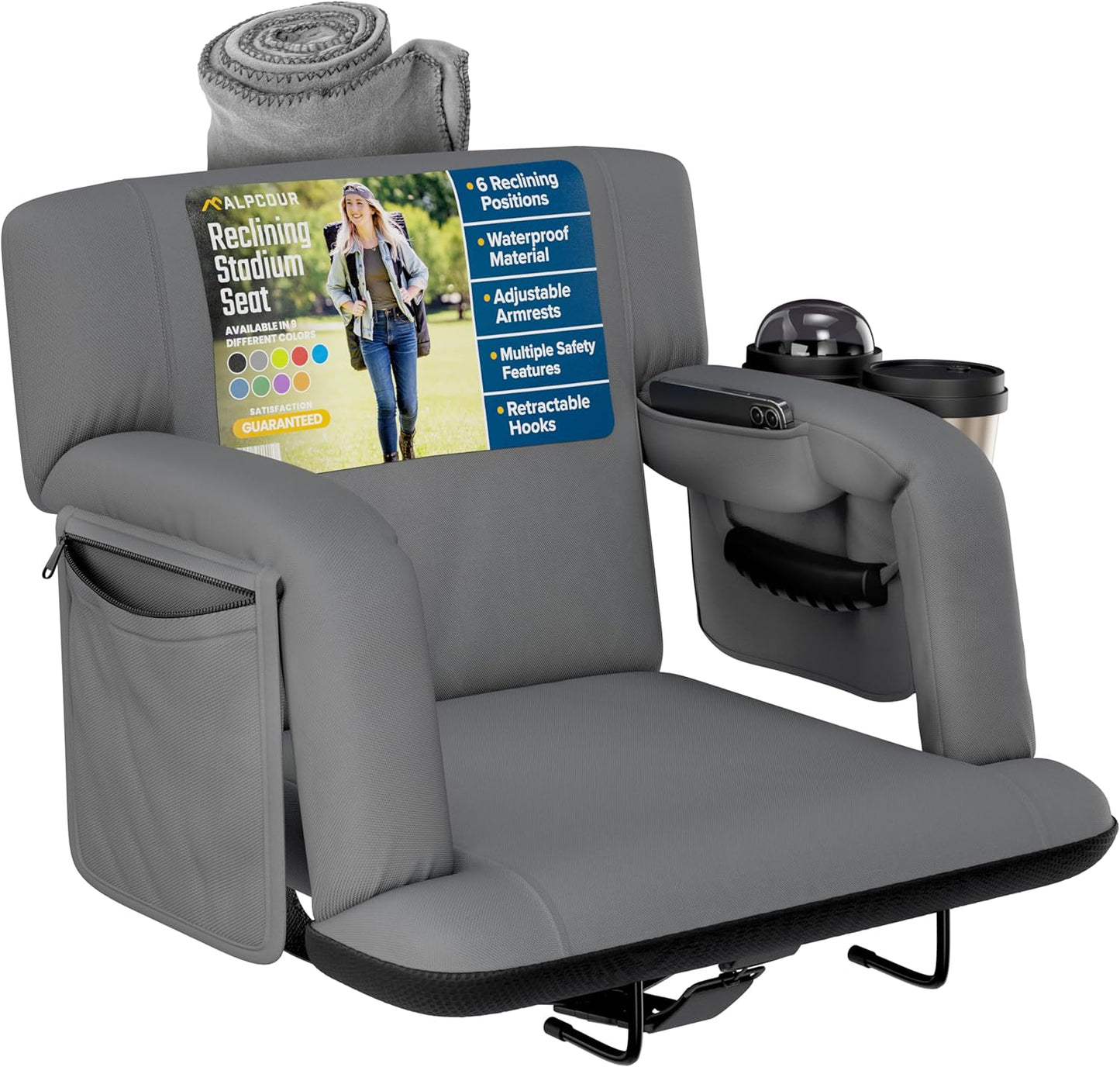 Reclining Stadium Seats with Back Support for Ultimate Comfort