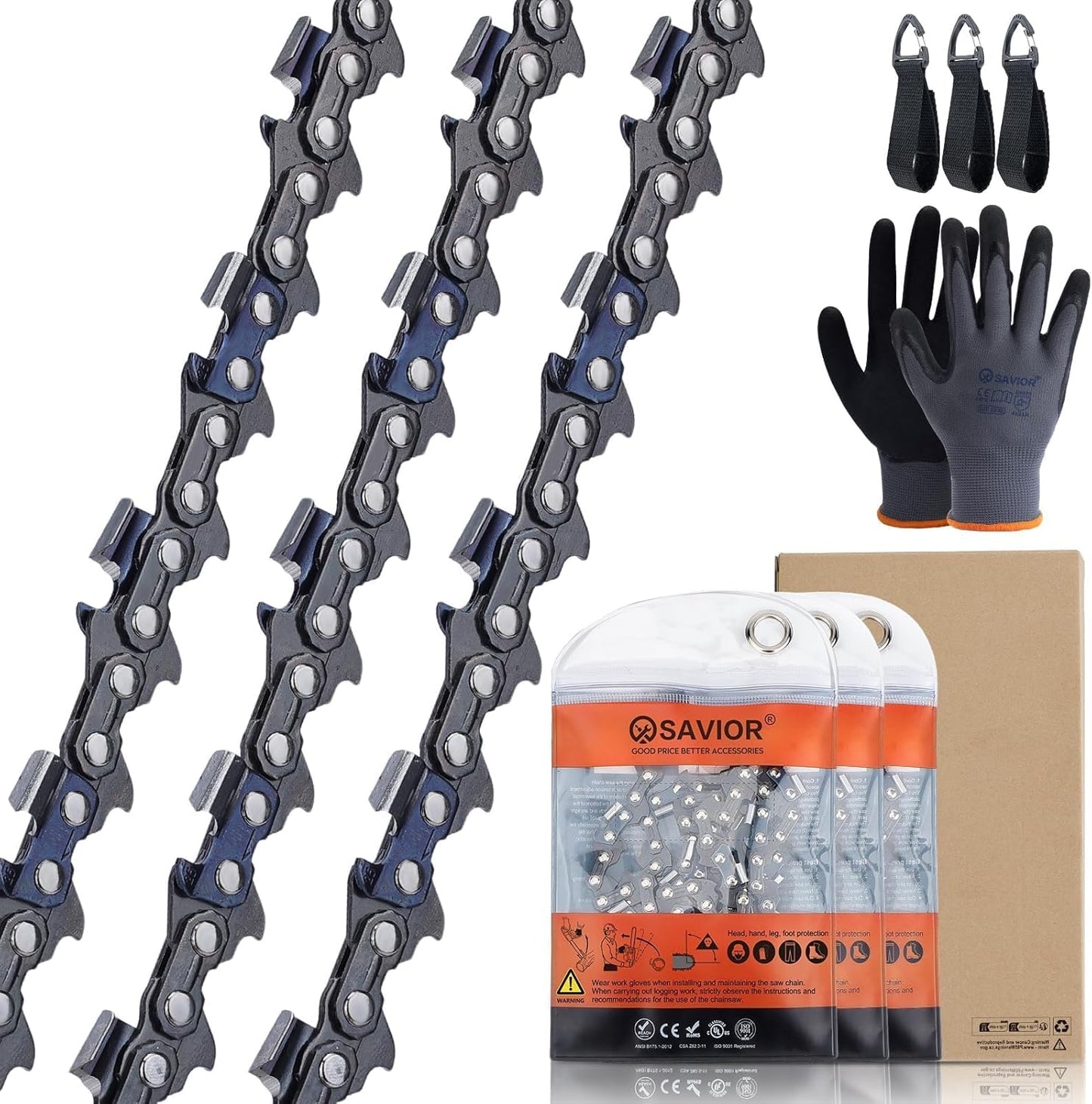 Savior 20 Inch Chainsaw Chain Replacement for Various Models
