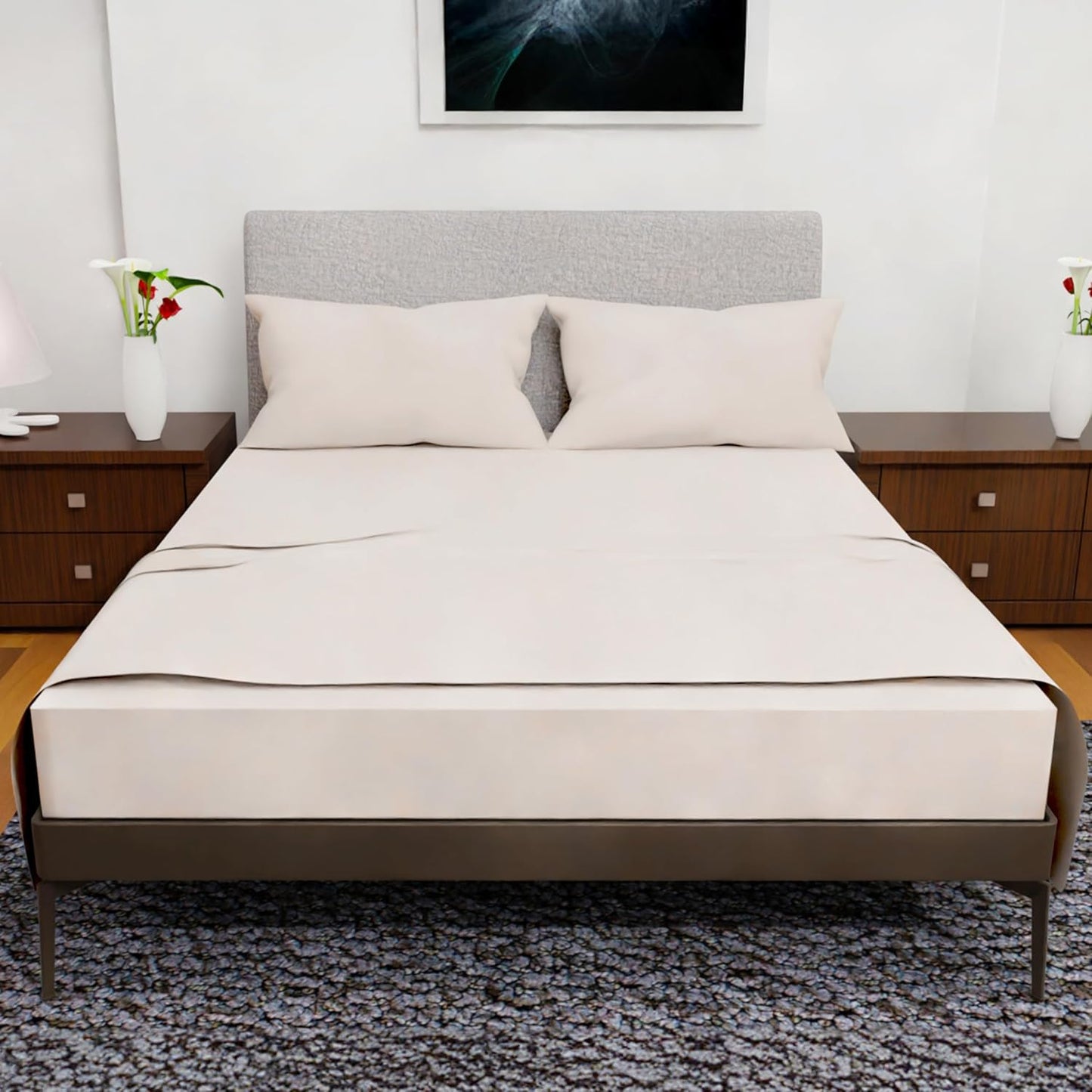 Royal Bliss King Size Sheets Set - Soft, Cooling, Wrinkle Free