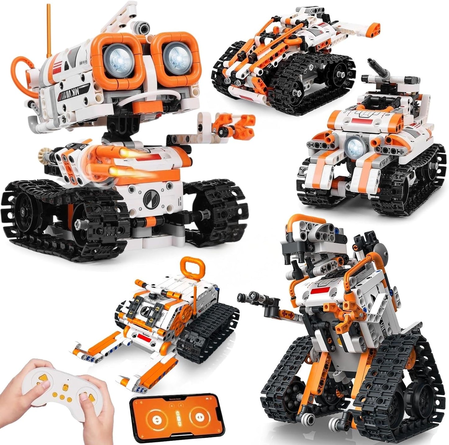 STEM Robotics Kit for Kids Ages 8-12 - 5-in-1 Coding Robot