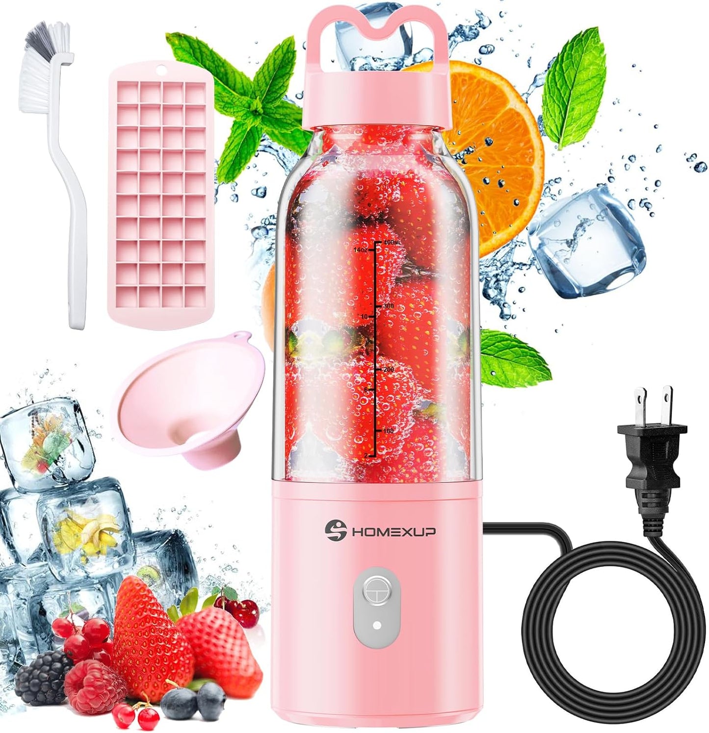 HOMEXUP 175W Portable Blender - Blend Anywhere!