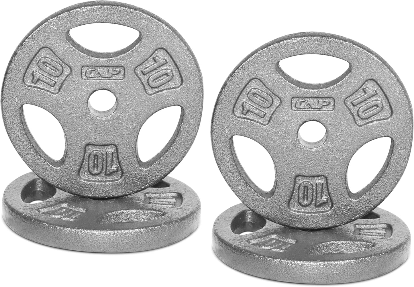 CAP Barbell Standard 1-Inch Grip Weight Plates for Strength Training