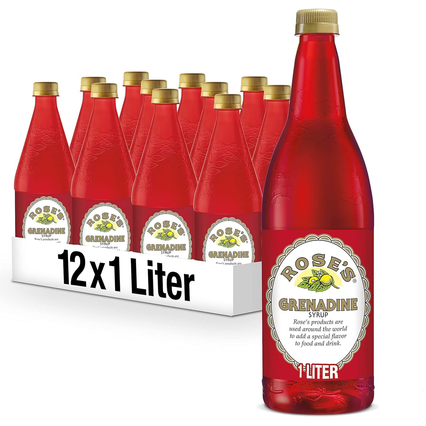 Rose's Grenadine Mixer for Cocktails and Non-Alcoholic Drinks