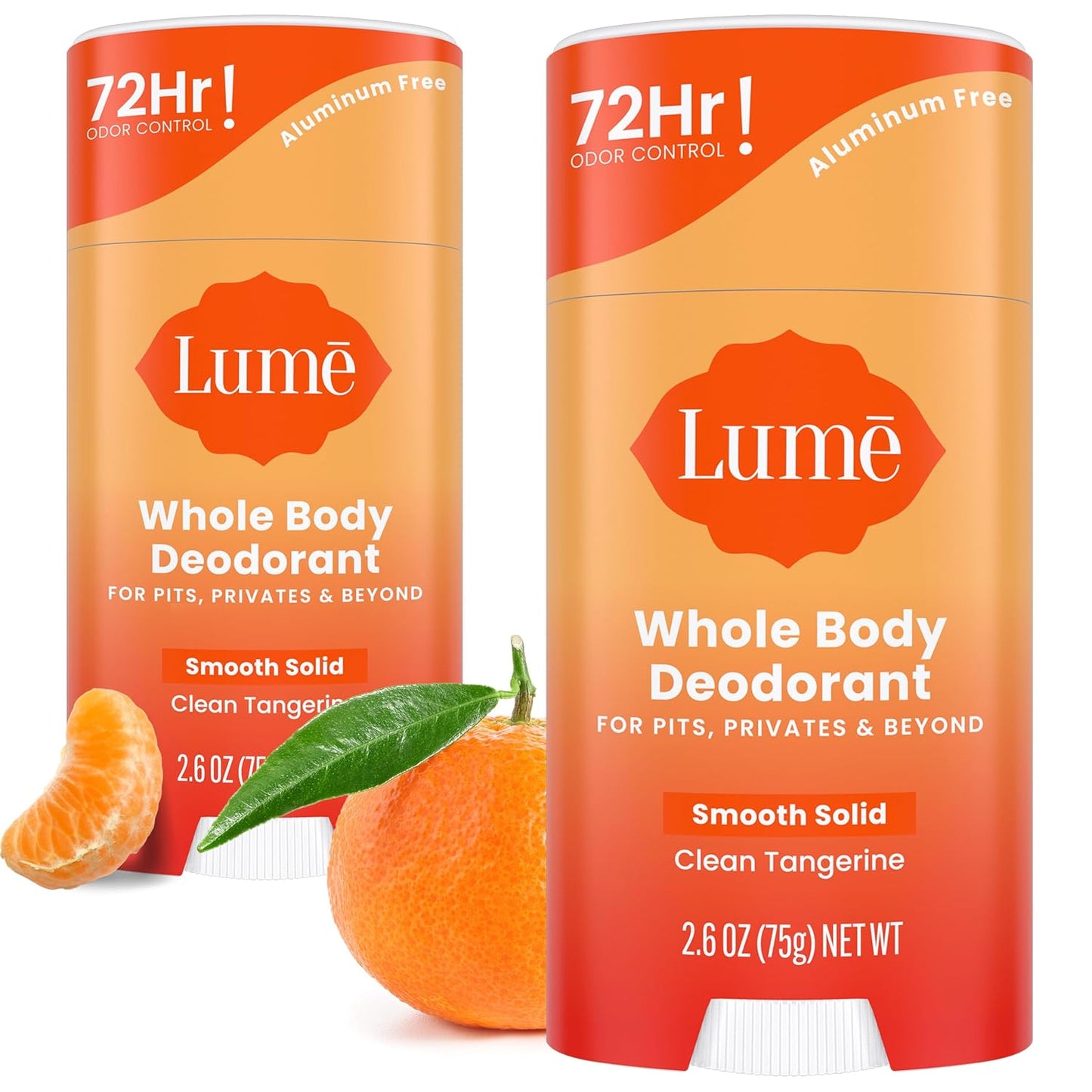 Lume Whole Body Deodorant Smooth Solid Stick for Odor Control