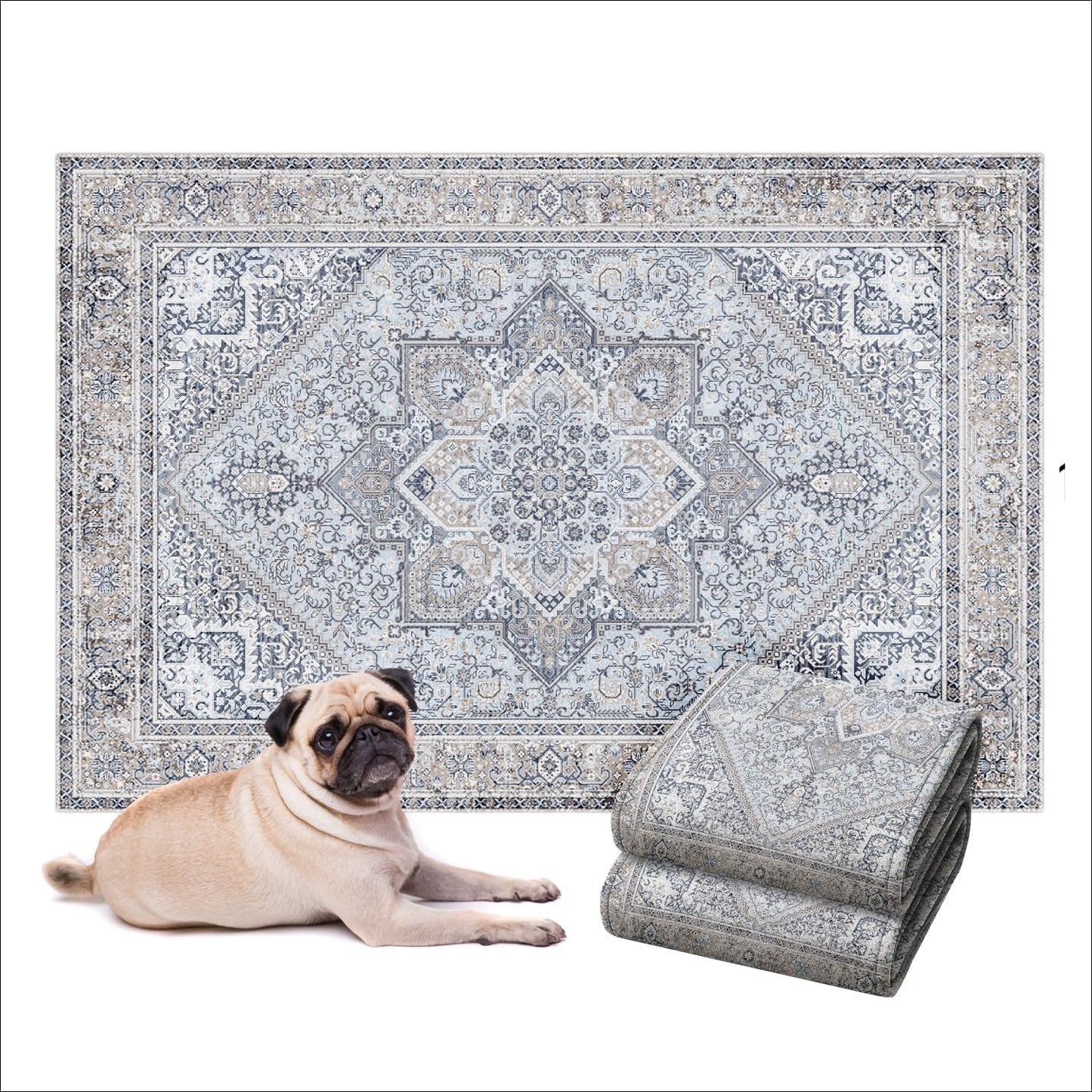 Lovewag Washable Pee Pads for Dogs - Stylish 36x48 Floor Cover