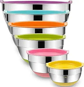 Umite Chef Mixing Bowls Set with Airtight Lids for Kitchen Use