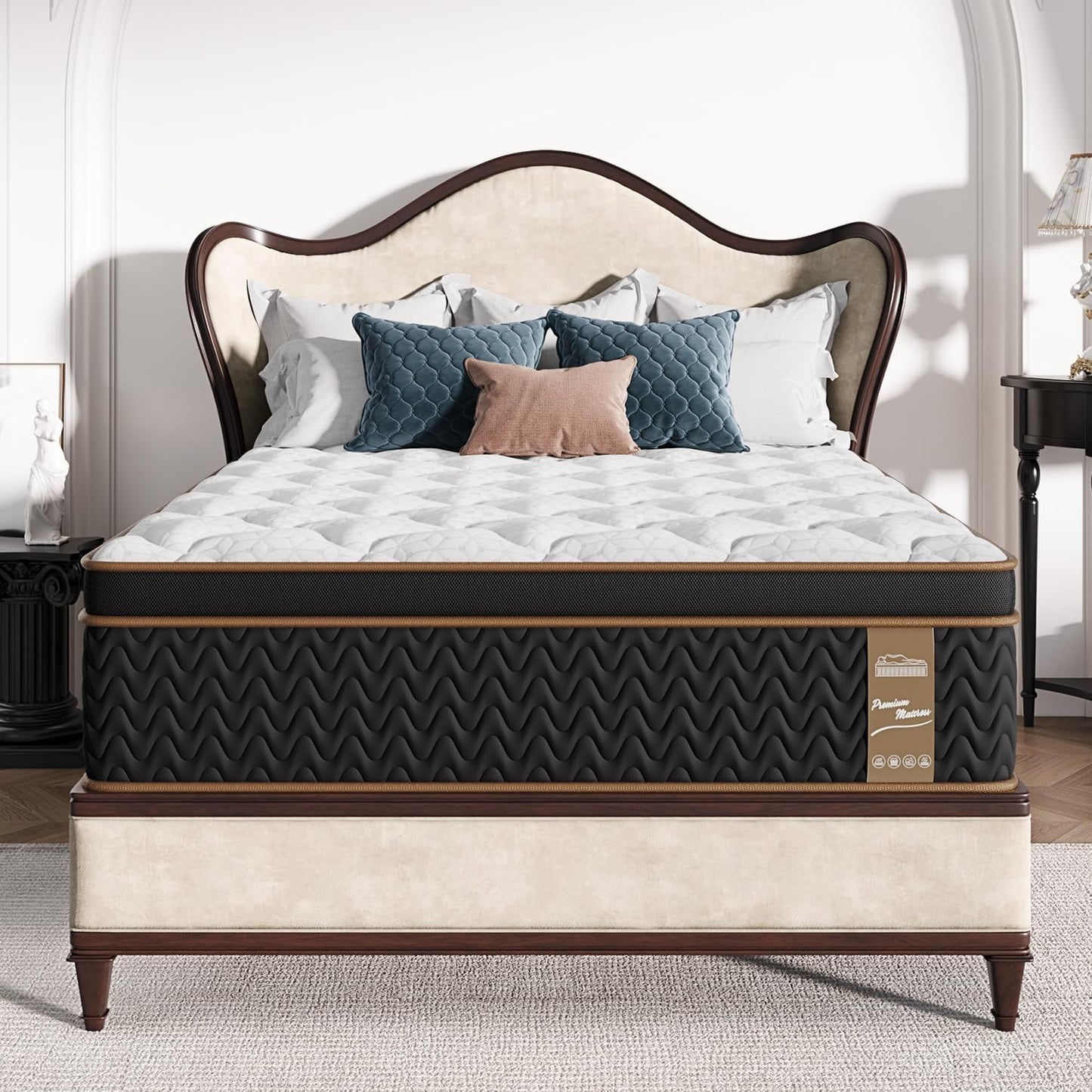 Queen Mattress 12-Inch Deluxe Hybrid for Ultimate Comfort