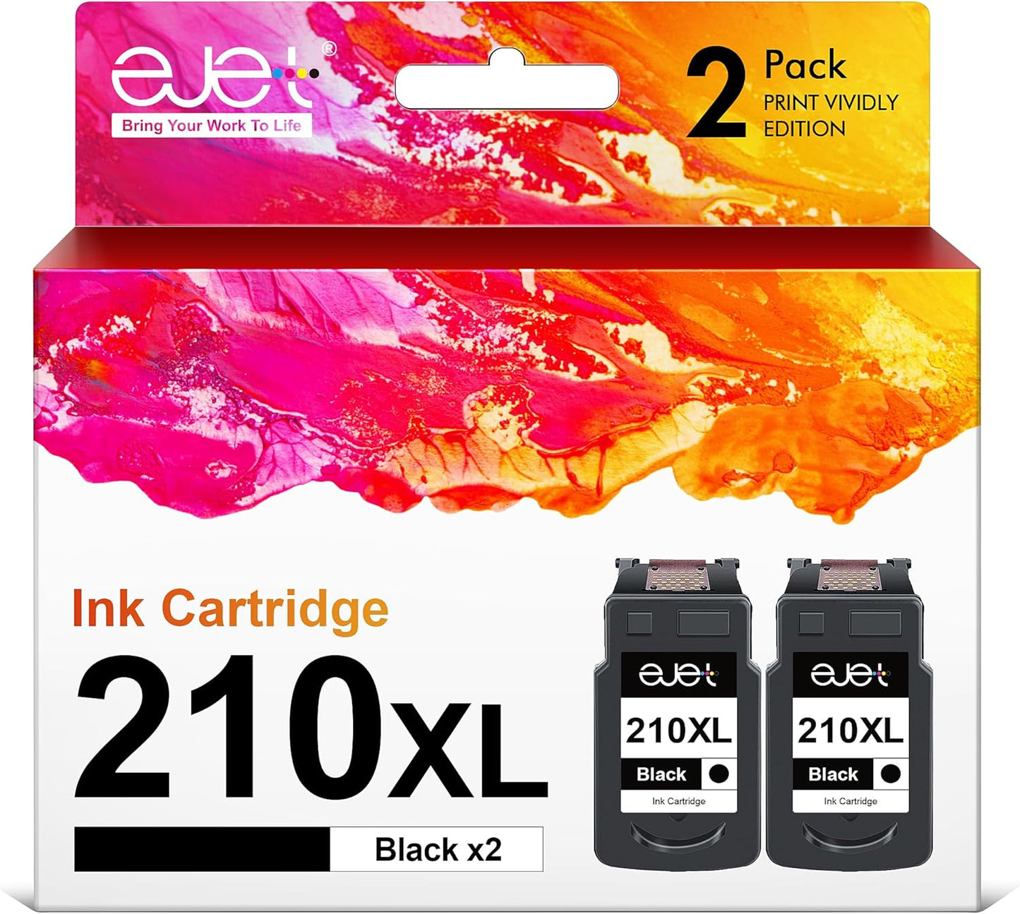 210XL Black Ink Cartridge Remanufactured for Canon Printers