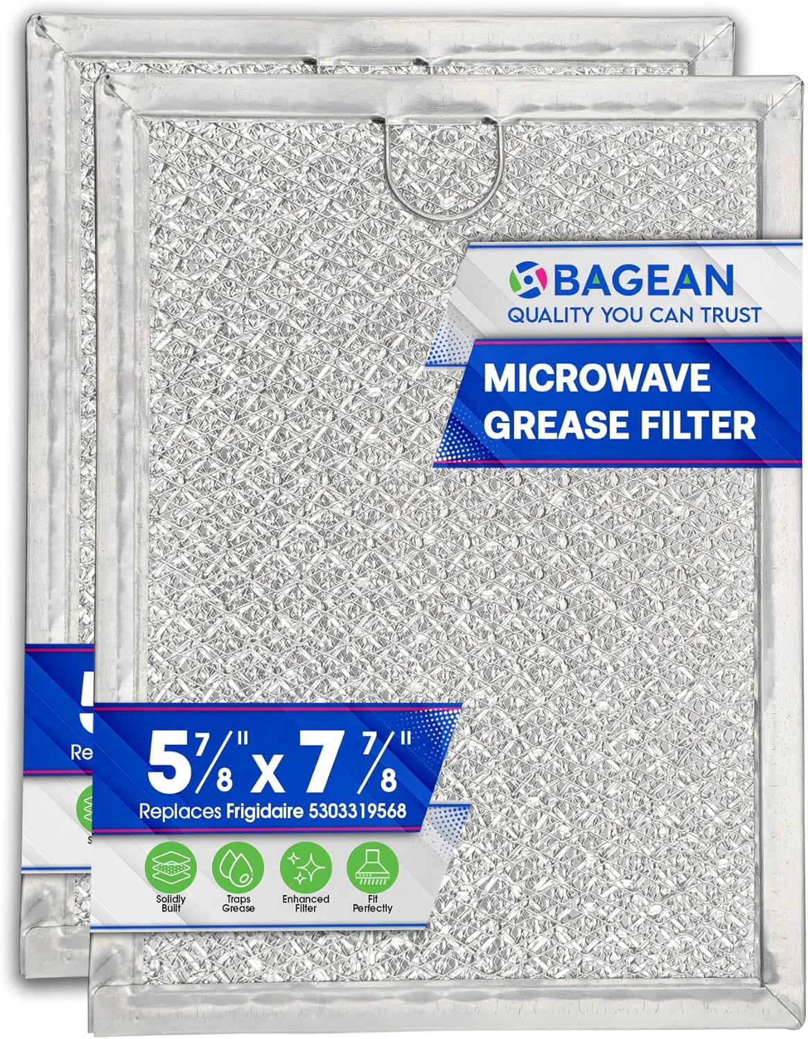 Frigidaire Microwave Filter - Grease Filtering & Air Freshening (2 Pack)
