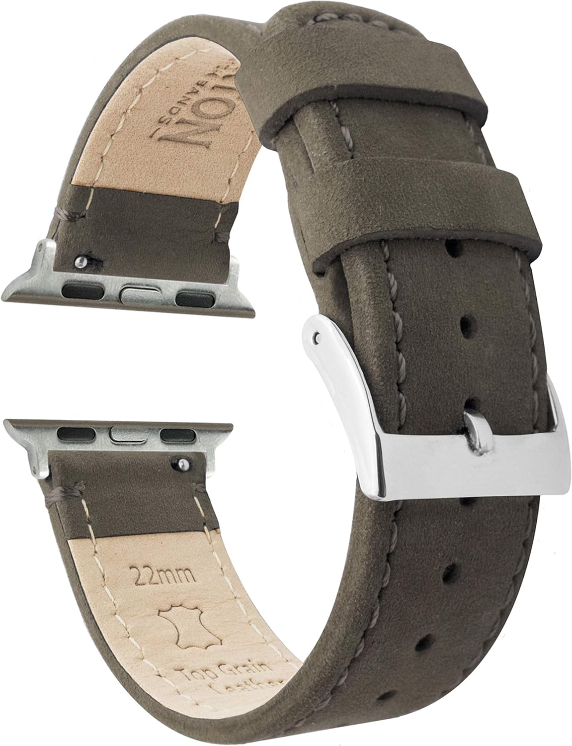 Top Grain Leather Watch Bands for Apple Watch Models by Barton