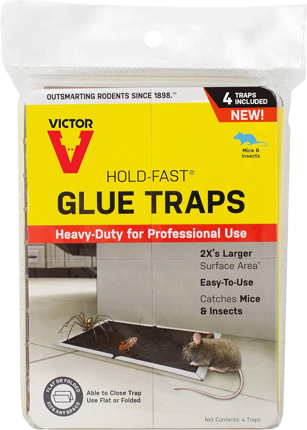 Victor M668 Hold-Fast Mouse Glue Traps - Guaranteed Control