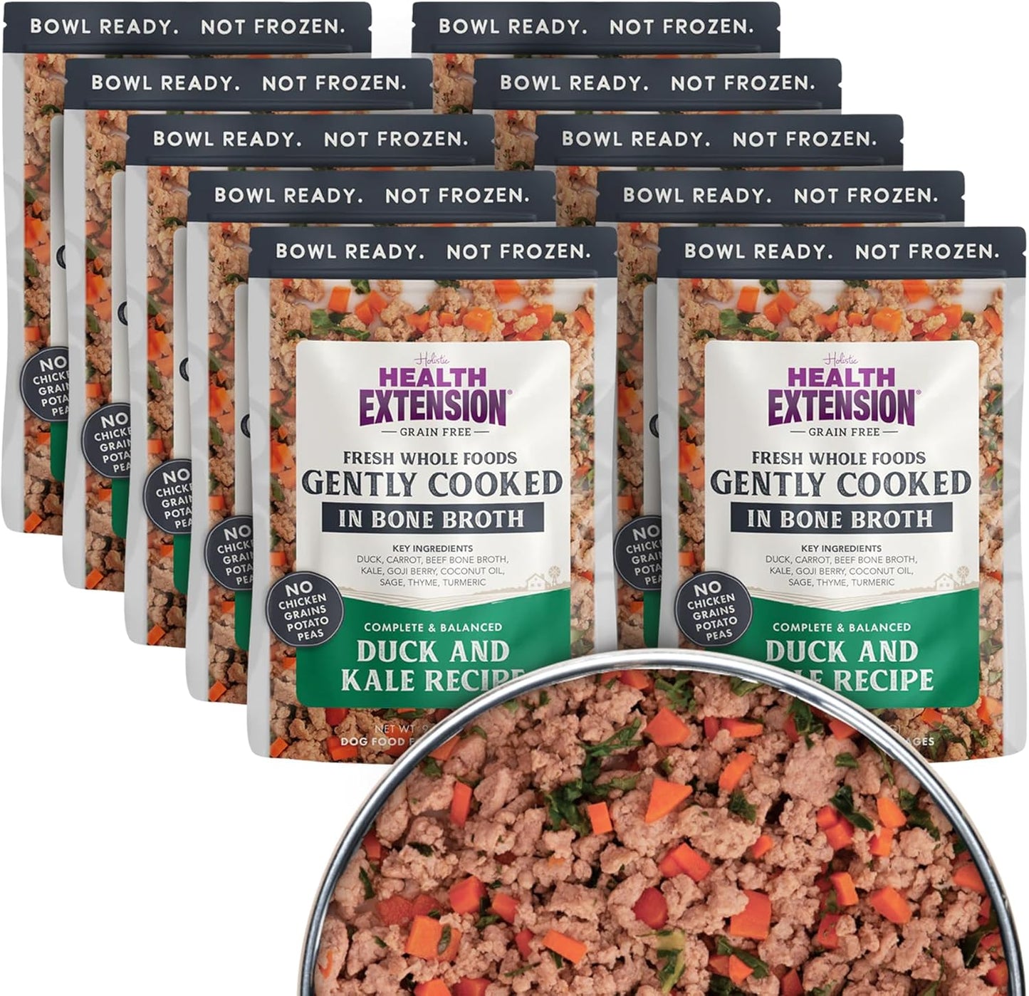 Health Extension Gently Cooked Grain-Free Duck & Kale Dog Food