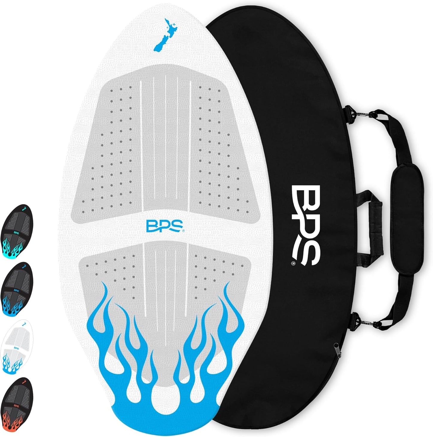 BPS New Zealand Flame Skimboard for Kids and Adults - 4 Colors