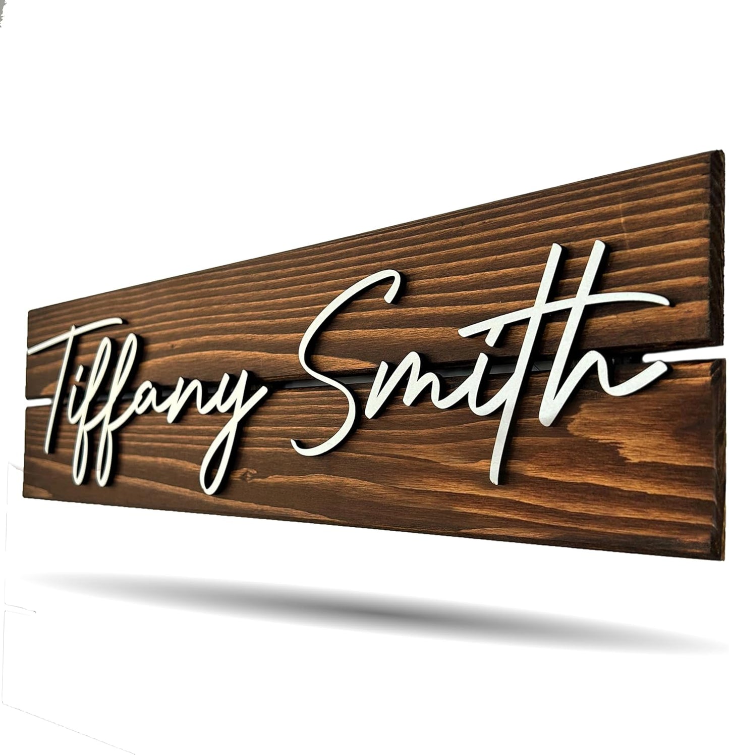 Personalized Custom Solid Wood Name Sign for Home and Office